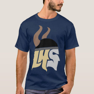 Lynbrook LHS Viking Word Art gekleurd T-shirt