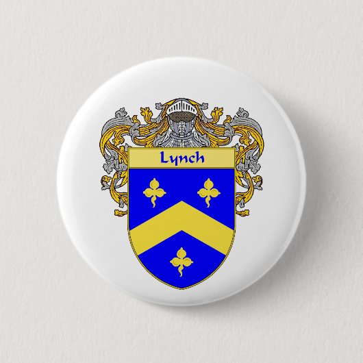 Lynch Coat of Arms (Beheerd) Ronde Button 5,7 Cm (Voorkant)