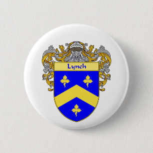 Lynch Coat of Arms (Beheerd) Ronde Button 5,7 Cm