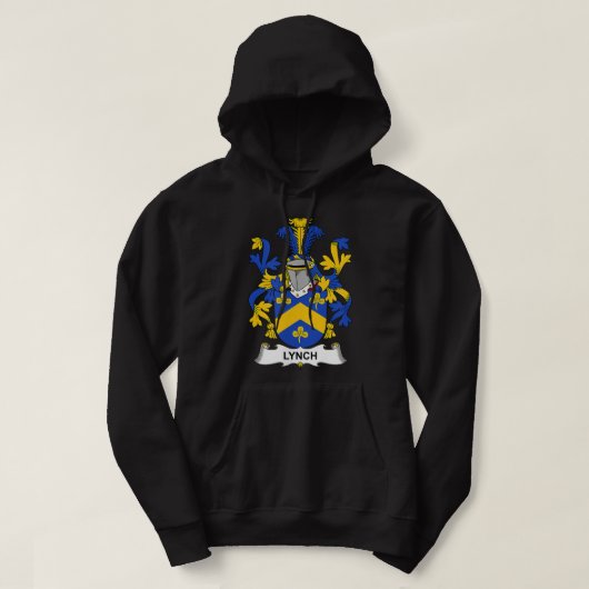 Lynch Coat of Arms Family Crest Hoodie (Design voorkant)