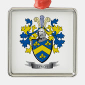 Lynch Coat of Arms Metalen Ornament (Voorkant)
