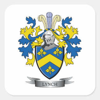 Lynch Coat of Arms Vierkante Sticker