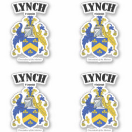 Lynch Crest Ierse vertaling en betekenis (x4) Sticker