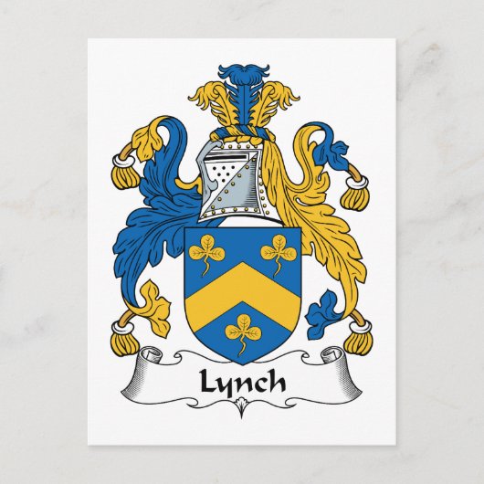 Lynch Family Crest Briefkaart (Voorkant)