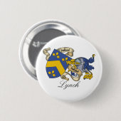 Lynch Family Crest Ronde Button 5,7 Cm (Voorkant /achterkant)
