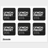 LYNCH/FROST 2016 vierkant Vierkante Sticker (Vel)