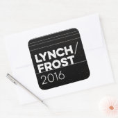 LYNCH/FROST 2016 vierkant Vierkante Sticker (Envelop)