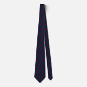 Lynch Tartan Navy Blue Pset Stropdas (Voorkant)
