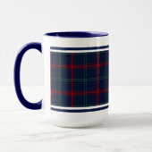 Lynch Tartan Pattern Navy Blue Irish Pset Mok (Links)
