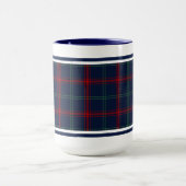 Lynch Tartan Pattern Navy Blue Irish Pset Mok (Midden)