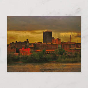 Lynchburg City skyline kopie Briefkaart