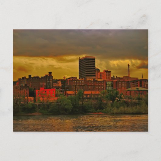Lynchburg City skyline kopie Briefkaart (Voorkant)