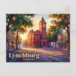 Lynchburg Historic Square USA Briefkaart