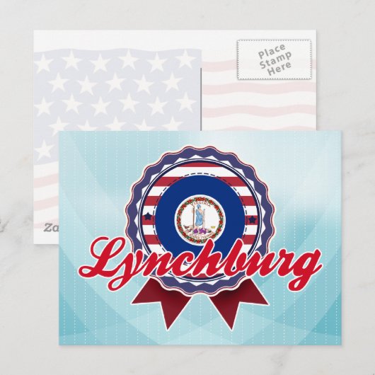 Lynchburg, VA Briefkaart (Voorkant / Achterkant)