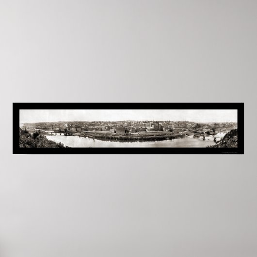 Lynchburg VA Train Foto 1913 Poster (Voorkant)