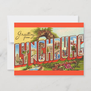 Lynchburg VA Wenskaart  Briefkaart