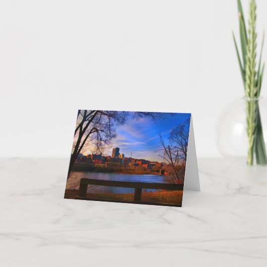 Lynchburg van blauwe lucht kaart (Voorkant)