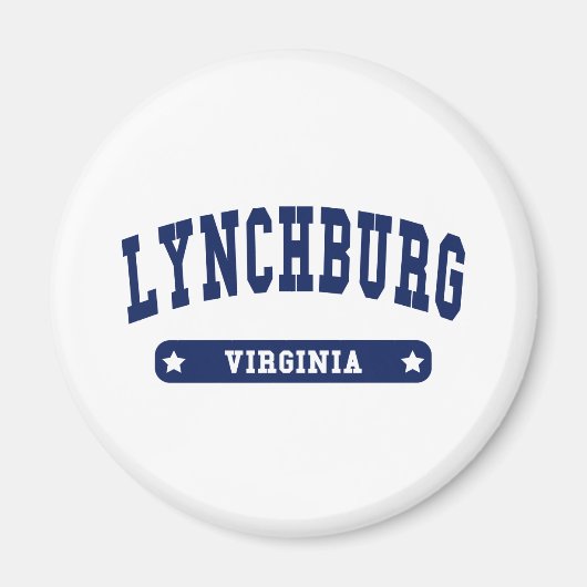 Lynchburg Virginia College Style T-shirts Magneet (Voorkant)