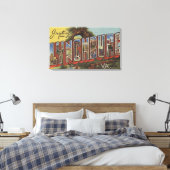 Lynchburg, Virginia - Large Letter Scenes Canvas Afdruk (Insitu (Slaapkamer))