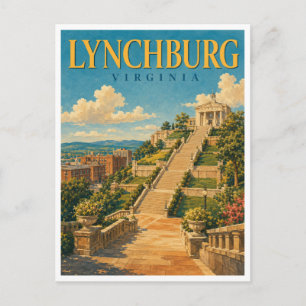 Lynchburg Virginia Monument Terrace GeoSaga Briefkaart