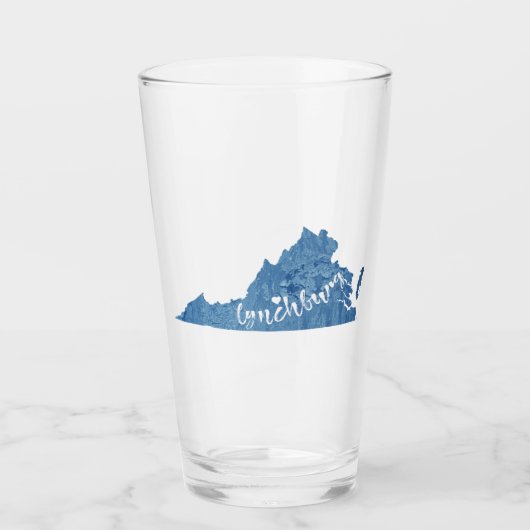 Lynchburg Virginia Wood Grain Glas (Voorkant)