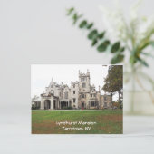 Lyndhurst Mansion in Tarrytown, New York Briefkaart (Staand voorkant)