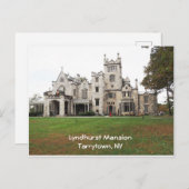 Lyndhurst Mansion in Tarrytown, New York Briefkaart (Voorkant / Achterkant)