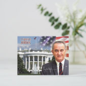 Lyndon B. Johnson - 36e President van de VS Briefkaart (Staand voorkant)