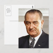 Lyndon B. Johnson 36th President Briefkaart (Voorkant / Achterkant)