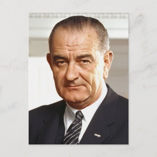 Lyndon B. Johnson 36th President Briefkaart (Voorkant)