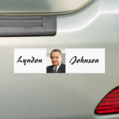 Lyndon B. Johnson 36th President Bumpersticker (Op auto)