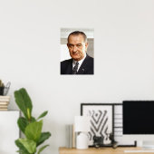 Lyndon B. Johnson 36th President Poster (Thuiskantoor)