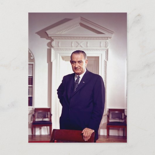 Lyndon B Johnson Briefkaart (Voorkant)