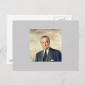 Lyndon B. Johnson Briefkaart (Voorkant / Achterkant)