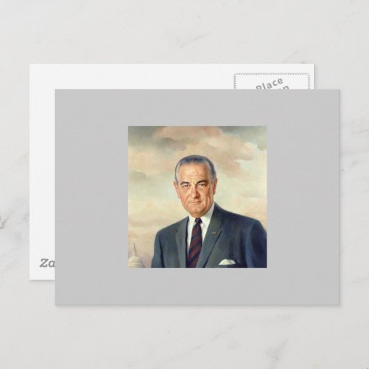 Lyndon B. Johnson Briefkaart (Voorkant / Achterkant)