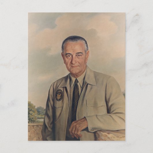 Lyndon B. Johnson - Elizabeth Shoumatoff (1969) Briefkaart (Voorkant)