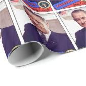 Lyndon B. Johnson-honkaarten Cadeaupapier (Rol Hoek)