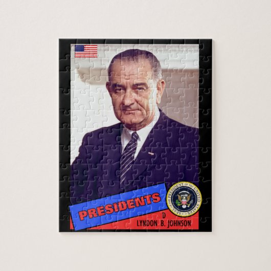 Lyndon B. Johnson-honkaarten Legpuzzel (Verticaal)