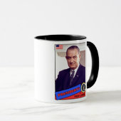 Lyndon B. Johnson-honkaarten Mok (Voorkant rechts)