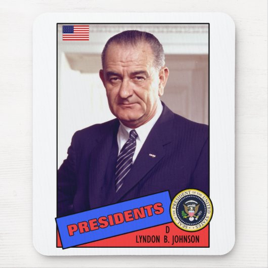 Lyndon B. Johnson-honkaarten Muismat (Voorkant)