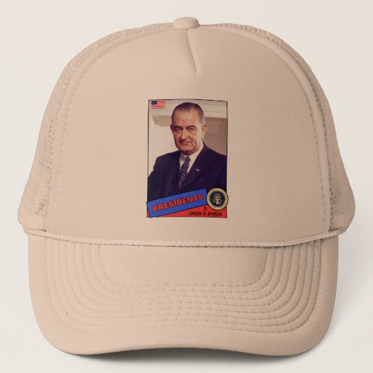 Lyndon B. Johnson-honkaarten Trucker Pet (Voorkant)
