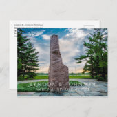 Lyndon B. Johnson-monoliet, Memorial Grove Briefkaart (Voorkant / Achterkant)