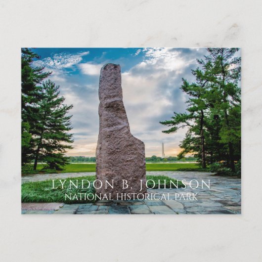 Lyndon B. Johnson-monoliet, Memorial Grove Briefkaart (Voorkant)