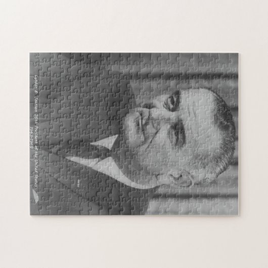 Lyndon B. Johnson President van de Verenigde State Legpuzzel (Horizontaal)