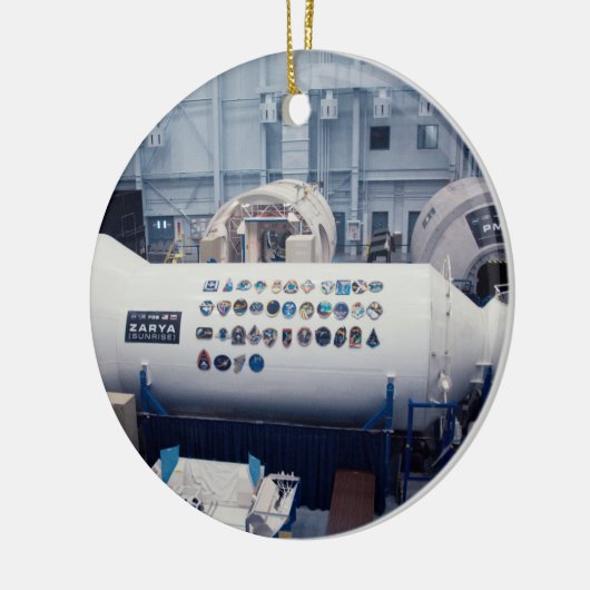 Lyndon B. Johnson Space Center Keramisch Ornament (Links)