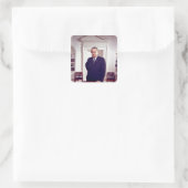 Lyndon B Johnson Vierkante Sticker (Tas)