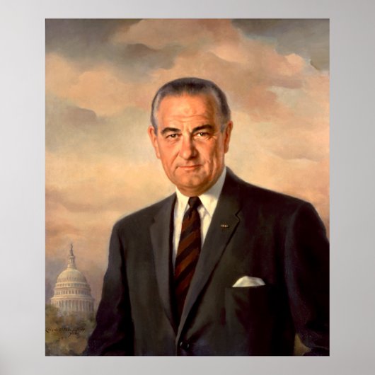 LYNDON BAINES JOHNSON door Elizabeth Shoumatoff Poster (Voorkant)