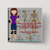 Lyndon Ehlers Danlos Syndrome Awareness Button (Voorkant)