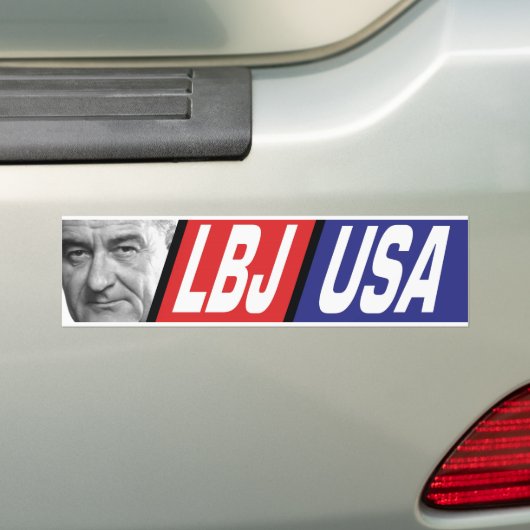 Lyndon Johnson Campaign Bumpersticker 1964 (Op auto)