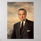 Lyndon Johnson Officieel portret Poster (Voorkant)